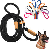 Dog Collar Leash 2 In 1 Adjustable Training Outdoor Leashes Nylon Multi-Purpose Dog Leash Walking Middle Large Harness Leash