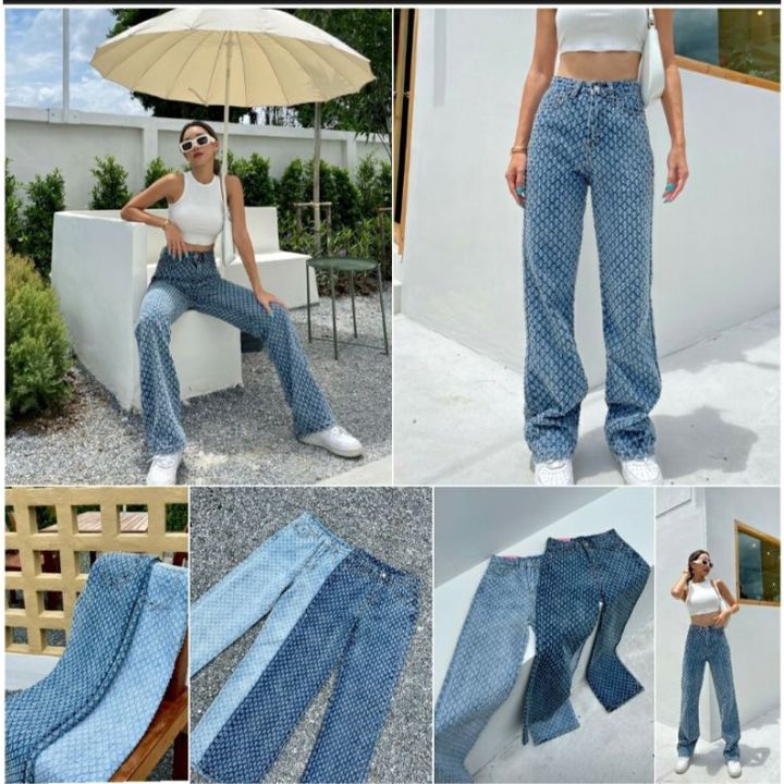 l-v-jeans-พร้อมส่งกางเกงยีนส์ขายาวสวยแพง-น่ารักแบบขอไหว้ย่อ-คงไม่ต้องอธิบายอะไรมากมาย-แค่รูปกับของจริงก็สวยแตกแตนขนาดนี้