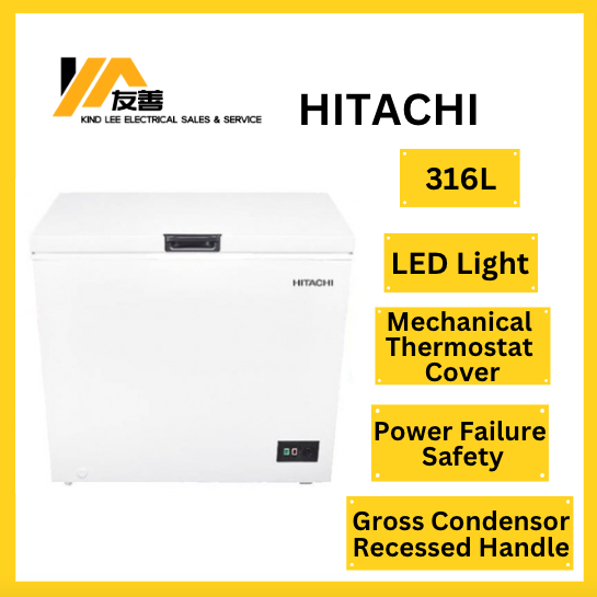 Hitachi 316L 1 Door Chest Freezer FC316AM1 (White) [FREE INSTALLATION