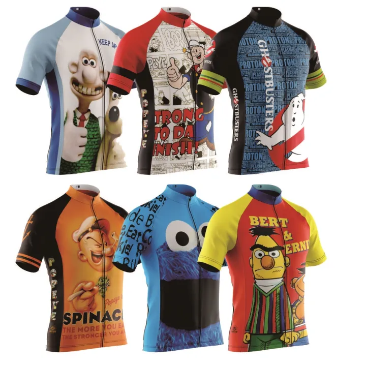 Cartoon Cycling Jersey Summer Men Funny Mtb Jersey camisa ciclismo Bike