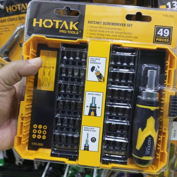 ชุดเครื่องมือประจำบ้าน-ชุดเครื่องมือ-ชุดไขควงอเนกประสงค์-49-in-1-hotak-pro-tools