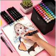 Bộ Bút Tô Màu cao cấp 48 cái Bút Màu Marker Touch Cool họa cụ tô màu dạ vẽ