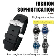 19mm 20mm 21mm cao su silicon Watchband phù hợp cho Longines chinh phục