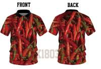 （in stock）Kaos custom Kaos vegetables custom vegetables Chili peppers summer refreshing and quick drying high-quality zipper polo 5