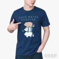 DOSH UNISEX T-SHIRTS WE BARE BEARS เสื้อยืดคอกลม แขนสั้น ผู้ชาย-ผู้หญิง DBBMT5036-NV