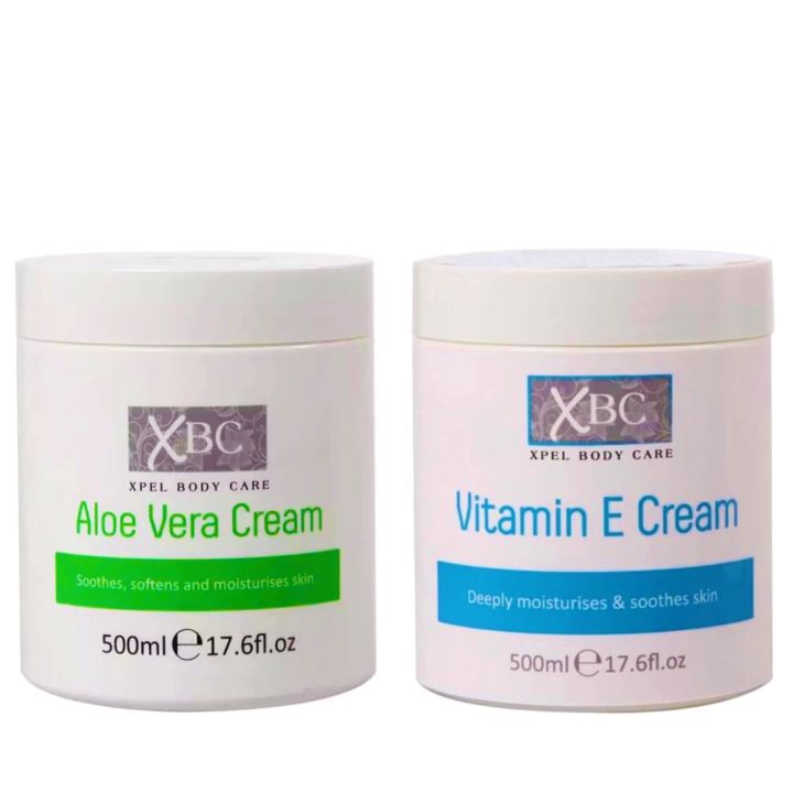 XBC / Aloe Vera Cream & Vitamin E Cream / Body Care 500ml / AUTHENTIC! Lazada PH