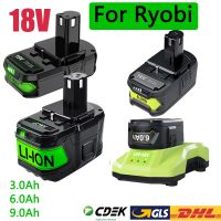 ljmu15 For Ryobi 18V Battery P108 RB18L20 Lithium-ion Battery For Ryobi One P102 P103 Replacement BPL1820 RB18L50 RB18L40 Cordless Tool