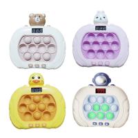 Quick Push Bubble Competitive Game Electronic Whack Mole Machine Handheld Hamster Button Game Machine Fidget Toy for Kids Boys there