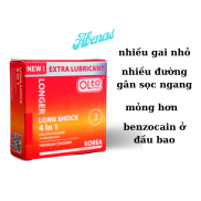 Bao cao su Oleolampo Longshok 4in1