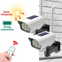 COB Solar Light Motion Sensor Security Dummy กล้องไร้สาย Outdoor Flood Light IP65โคมไฟ LED กันน้ำสำหรับ Home Garden