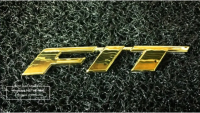 โลโก้ ฮอนด้า แจ๊ส ฟิท สีทอง honda fit geGold FIT Letter Logo Car Auto Rear Trunk Emblem Sticker Badge Decal Honda