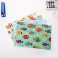 ♟∋ 1pc A4 Cute Cartoon Animal File Holder Snap Button PVC Folder Pen Box Office Information Bag 1pcs Document Organizer