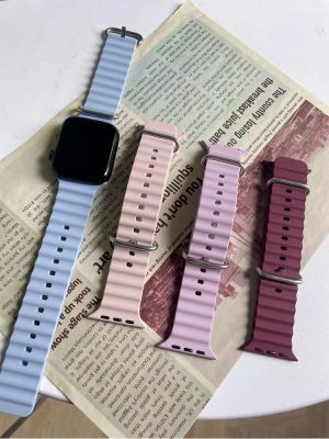 Ocean for Apple watch band 49mm 44mm 40mm 45mm 41mm 42mm 38mm 40 44 45 mm silicone bracelet iWatch series 7 6 3 se Ultra 8 strap