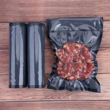 Wevac zipper lock Vacuum Sealer Bags Black and Clear Food Storage