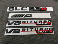 Gloss Black GLC63S GLC63 for AMG Biturbo 4matic+ emblem badge For Mercedes-Benz GLC