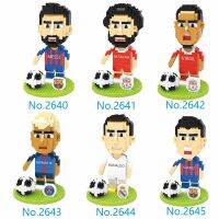 Cartoon Football Character Series Mini Model Small Particle Building Blocks Childrens Puzzle Assembling Building Block Toy Gift