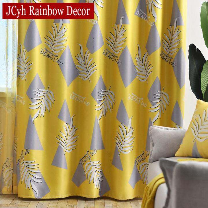 ins-printed-leaves-curtains-for-living-room-modern-bedroom-window-treatments-curtains-drapes-plant-tend-blind-cortinas