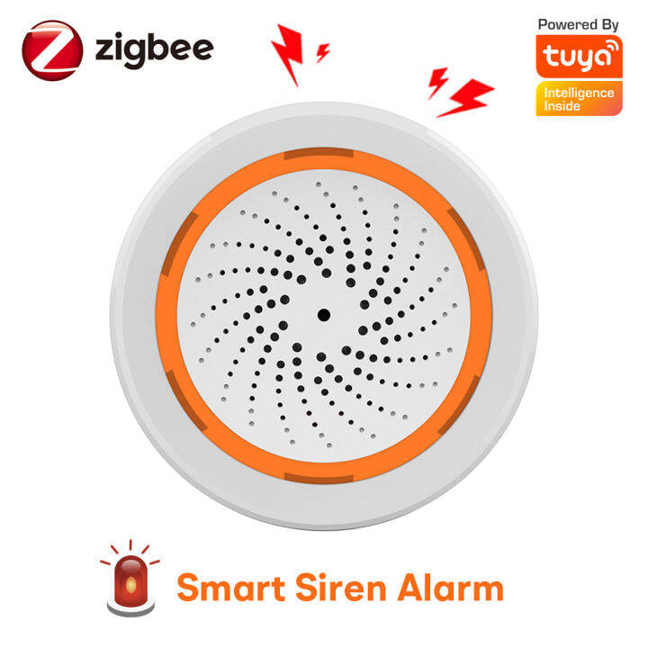 Tuya Smart Zigbee Sound Dan Siren Penggera Cahaya Dengan Isyarat Strobe ...