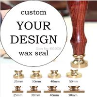 【CW】 wax seal stamp with Your own Logo design  diferent head size 20mm25m 30mm 40mm50m for your choice