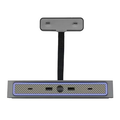 Auto Switch LED Light USB Hub for 2021 2022 2023 Tesla Model Y 3, Docking Stations Center Console Smart Sensor