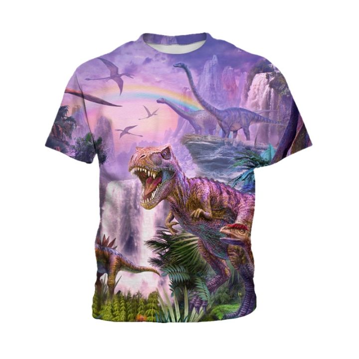 in-stocks-jurassic-world-t-shirt-kids-casual-breathable-fabric-boys-dinosaur-shirt