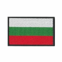 1PC Bulgarian Flag Bulgaria Armband Embroidered Patch Hook amp; Loop Or Iron On Embroidery Velcros Badge Military Moral Stripe