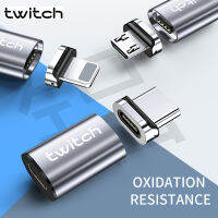 Twitch ไมโคร USB แม่เหล็ก OTG สายอะแดปเตอร์ Type-C Micro USB ต่อ USB 3.0ตัวแปลงอินเทอร์เฟซสำหรับโทรศัพท์มือถือสายสายชาร์จสำหรับ iPhone 11 12ซัมซุงฮัวเหว่ยเสี่ยวหมี่