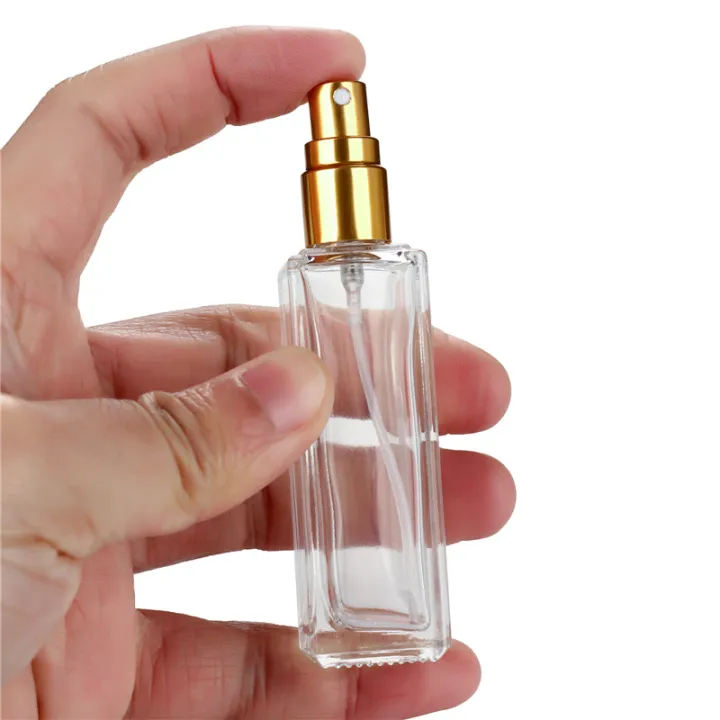 【TaroBall】10ml Mini Glass Press Pump Spray Bottles Refillable Essential ...