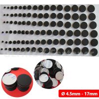 Ø 4.5mm - 17mm Round Self Adhesive Backing Silicone Rubber Furniture Pads Cabinet Feet Leg Cushion Spacer Non-slip Floor Protect Furniture Protectors