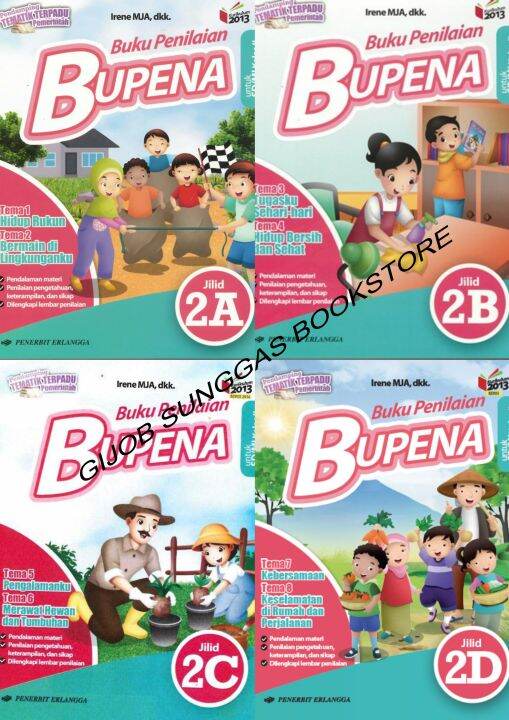 Buku Penilaian BUPENA Jilid 2A 2B 2C 2D Untuk Kelas 2 SD/MI K13N ...