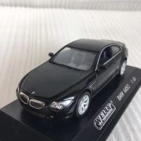 เครื่องประดับ1:43 BMW โลหะผสมสีดำ645Ci ที่ข้อบกพร่องของสะสมโมเดลรถยนต์คงที่งานอดิเรกของผู้ใหญ่ของเล่นโลหะของที่ระลึกในวันหยุด