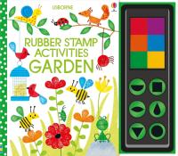 *Original* Usborne Rubber Stamp Activities-GARDEN Hard Cover Fingerprint English Book for Kid / กิจกรรมตรายางปกแข็งหนังสือภาษาอังกฤษสำหรับเด็ก