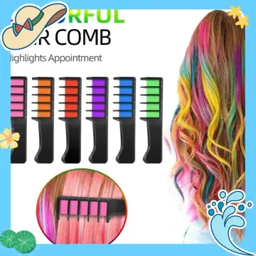 Hair Chalk Comb Glow in The Black Light for Girls Kids, Temporary Hair  Chalk Washable Hair Color Dye for Children's Day Birthday Halloween  Christmas