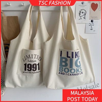 【hot sale】▫▨ C16 TSCfashion Bag Female New 2023 Student Canvas Bag Female Inssen Department Versatile Large Capacity Single Shoulder Canvas Bag Handbag