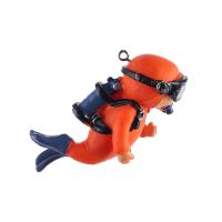 Aquarium Diver Decoration Floating Divers Hand Coloring อุปกรณ์เสริมขนาดเล็กน่ารักเหมาะสำหรับตู้ปลาทุกชนิด