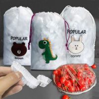 【DT】 hot  100Pcs Reusable Fresh Food Storage Bags Elastic Bowl Plate Lids Kitchen Freezer Bag Food Cover Kitchen Food Fresh Seal Caps