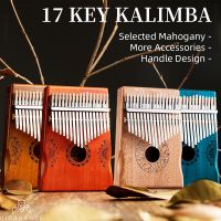 【YF】 Kalimba 17 Calimba Thumb Wood Musical Instrument With Book Gifts Kids