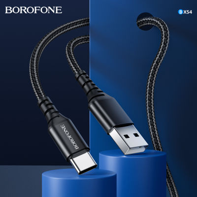 BOROFONE Micro USB Cable 3A Fast Charging USB Type C Cable for Samsung poco x3 pro USB Charger Data Cable For 12 11 Pro