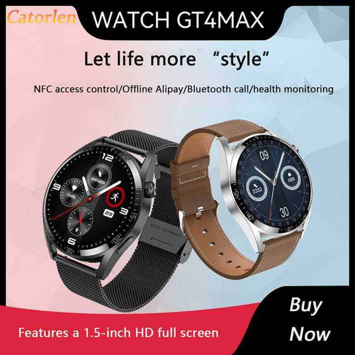 GT4 MAX smartwatch with NFC access control, offline Alipay, Bluetooth