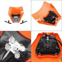 5-Lamp Source LED Daytime Running Light Headlight Cover Motorcycle for Off-Road KTM EXC EXCF SX SXF XC XCF