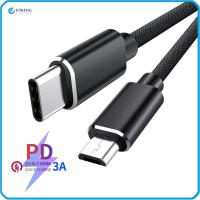 RJQFNG 1M ครับ อะแดปเตอร์ การ QC4.0 ชาร์จเร็ว สาย USB Type C ถึงไมโคร USB ชายกับชาย สายข้อมูล ชาร์จเร็ว