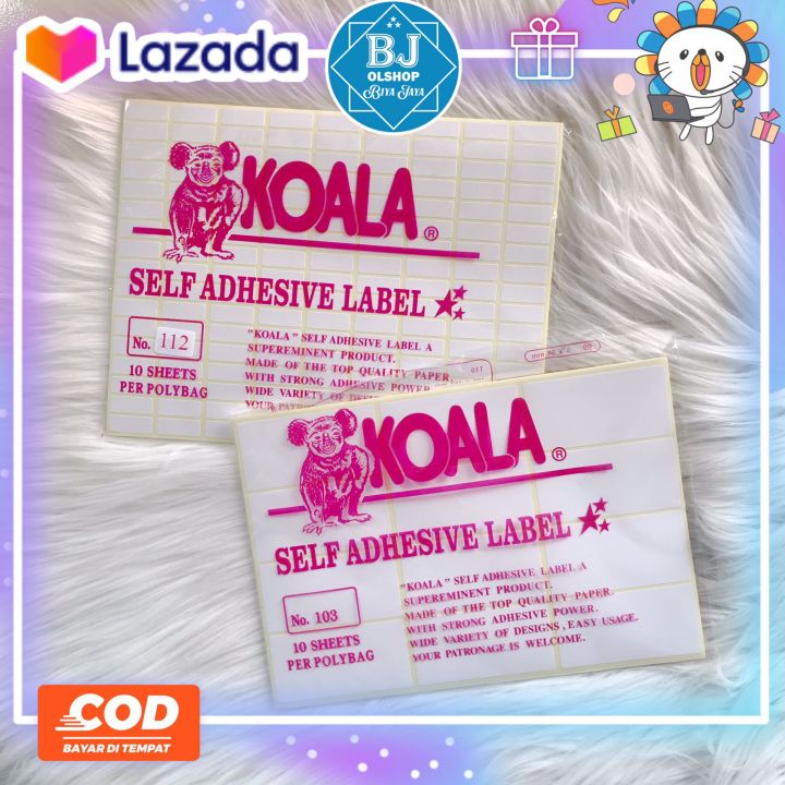 1 Pack Isi 10 Lembar Label Address Kertas Label Stiker Label Harga