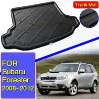 แผ่นรองที่เก็บของท้ายรถแผ่นพรมปูพื้นแผ่นรองถาดรถยนต์สำหรับ Subaru Forester รุ่น3rd SH 2008 - 2010 2011 2012