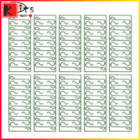 ชุดเล็กตะขอเครื่องประดับคริสต์มาสพลาสติกใช้ซ้ำได้100ชิ้นตะขอขนาดเล็กไม้แขวนรูปตัวเอสสำหรับของประดับบ้านวันคริสต์มาส
