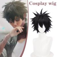 Black Cosplay Wig For My Hero Academia Anime Dabi Dress Party Head Black Halloween Explosive Shangjo Toma Up F3Y6