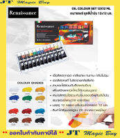 เรนาซองซ์  ชุด สีน้ำมัน  12 สี  Renaissance Oil Colour Set 12x12 ml ( 1 กล่อง)