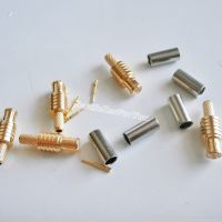 10Pcs MCX male plug straight Connector RF antenna Coaxial crimp for RG174 RG316 LMR100 Cable Cables