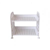 55 Dropshipping!! Organizer Double-layered Detachable Plastic Desktop Storage Rack for Bathroom