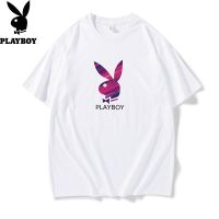 Playboy เสื้อยืด แขนสั้น ทรงหลวม สําหรับผู้ชาย