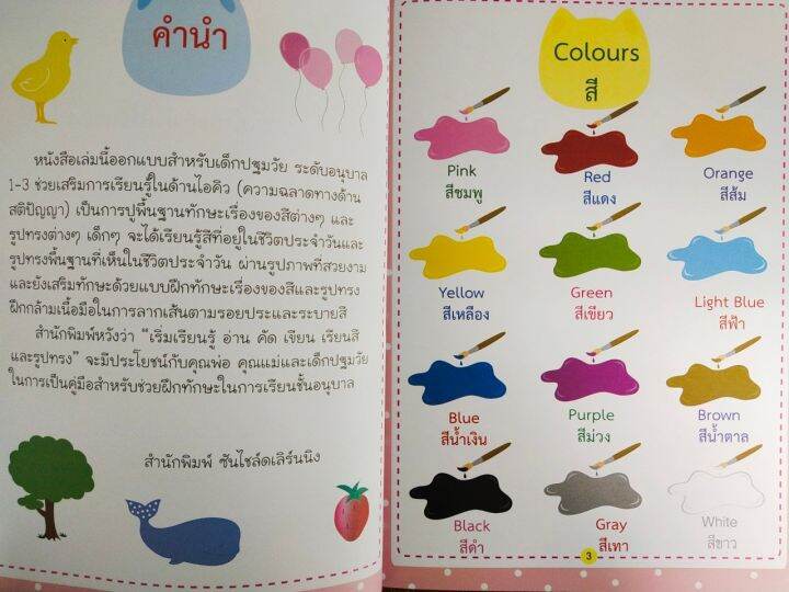 หนังสือเด็ก-เสริมทักษะเด็กปฐมวัย-เริ่มเรียนรู้-อ่าน-คัด-เขียน-เรียนรู้เรื่องสีและรูปทรง